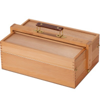 Этюдный ящик №3 36х23,5х15см 2 уровня, с пеналом для кистей и красок, дерево 1601271-3
