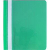 Папка-скоросшиватель Люкс А5 с прозрачным верхом зеленая PSL20A5GRN