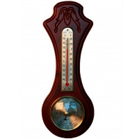 Метеостанция (барометр d-70мм, термометр h-13см) 11,5х29,5см М-32