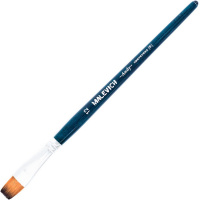 Кисть синтетика плоская №12 короткая ручка "Andy" 753112