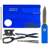 Набор маникюрный "Swiss Card Lite" синий полупрозрачный 0.7322.Т2