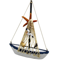 Корабль 16х21см дерево, 4 вида Y10276-24