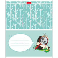 Тетрадь А5 12л клетка "Маленькая панда" на скобе 12Т5В1_18926/056925