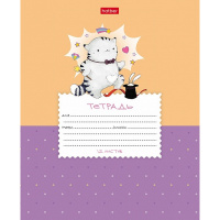 Тетрадь А5 12л косая линия "Приключения кота Пирожка" на скобе 5 дизайнов 12Т5В6/073579