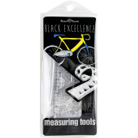 Набор 4 предмета гибкий (линейка 15см, 2 треугольника 10см, транспортир) пластик "Bike" 45-0022/04