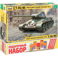 Набор "Советский средний танк Т-34/85 1944 года" 24см 296 деталей 3687ПН