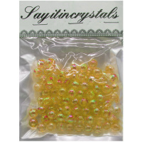 Набор бусин 8мм 13х10см желтый Y9022-19