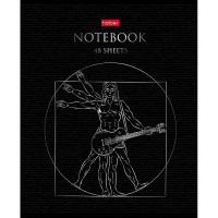 Тетрадь А5 48л клетка "В моём стиле" на скобе 3D фольга матовая ламинация 5 дизайнов 080166