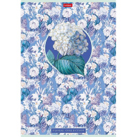 Тетрадь А4 96л клетка "Floral collection" на скобе 3D фольга матовая ламинация 3 дизайна 082991