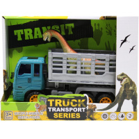 Грузовик инерционный с динозавром, пластик 19х7,5х9,5см LT387411