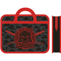 Папка с ручками 33х26х7,5см "Самурай" пластик ПМ-А4-25