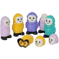 Точилка 2 отв. "Космонавт" с контейнером и ластиком, пластик, 4 вида 35-0042