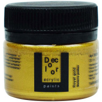 Краска акриловая 20мл "Деколор" золото ройал 2603122
