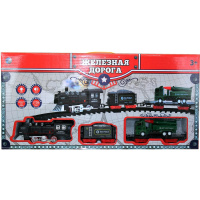 Железная дорога на бат. звуковые и световые эффекты, в/к 58,5*6*2 T659-D7172