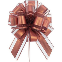 Бант - шар 5см диаметр 13см Матовый коричневый Y7015-18