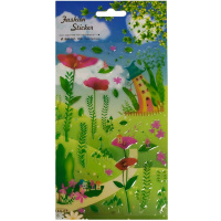 Наклейки гелевые ассорти 12 х 23см 8 видов Y8709-19