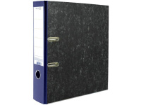 Папка-регистратор А4 75мм мраморная синяя 3090306