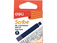 Картридж для перьевой ручки "Scribe" синий EQ85130