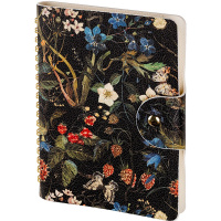 Ежедневник недатированный B6 "Flora. Лесные ягоды" 272стр., искусственная кожа, магнитная застежка