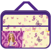 Папка д/труда А4 "Красивая принцесса" 335*260*60 с ручками, ткань ПТР-111