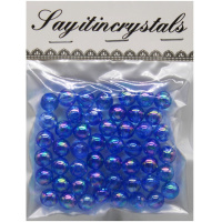 Набор бусин 10мм 13х10см темно-синий Y9023-19