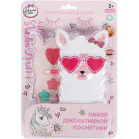 Косметика для девочек "Альпака" (тени для век, блеск для губ, аппликатор) 2607A-UNI-ML