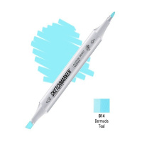 Маркер спиртовой двухсторонний "Sketchmarker" бермудская бирюза SM-B14