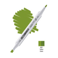 Маркер спиртовой двухсторонний "Sketchmarker" желто-зеленый SM-G11