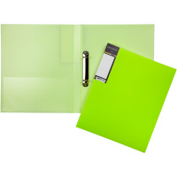 Папка на 2-х кольцах "Diamond Neon" A4 25мм зеленая 2AB4_02034/035327