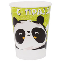 Набор стаканов 0,2л "Панда С Праздником!" 6шт P 6069070