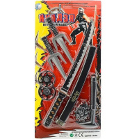 Набор оружия "Ниндзя" 7 предметов 58х28см пластик, в блистере T307-D3675/RZ1302