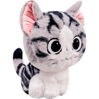 Котенок 22см бело-серый XM24661