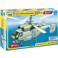 Модель "Российский противолодочный вертолёт Ка-27 Морской охотник" 17,5см 105 деталей 7214