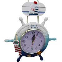 Часы "Штурвал" 23х23см настенные, дерево/пластик Y10270-24