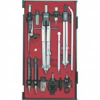 Готовальня 13 предметов (циркули, карандаши, держатели, удлинители, отвертка, иглы, грифели) 9452 Готовальня 13 предметов (циркули, карандаши, держатели, удлинители, отвертка, иглы, грифели) 9452