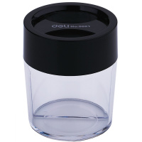 Диспенсер д/скрепок магнитный прозрачный, пластик, ассорти E9881