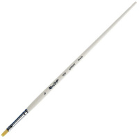 Кисть синтетика под щетину плоская №6 длинная ручка ЖВ2-06,02Б