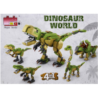 Конструктор-трансформер "Тиранозавр" 200 деталей 25х29см пластик PT2389