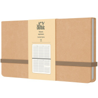 Планинг недатированный 95x170мм "Joy Book. Крем-брюле" 128стр. искусственная кожа, на резинке