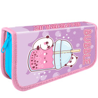 Пенал "Забавные мишки" 19х11,5х3,5см прямоугольный, одностворчатый, с откидной планкой ПО-04