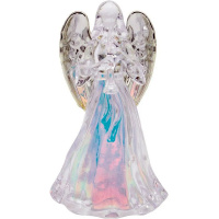 Сувенир "Ангел с музыкальным инструментом" 12,5х7см светящийся, пластик, 4 вида Y10105-24