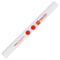 Линейка 15см "Stop&Go" прозрачная, фиксирующая положение, пластик 2270119