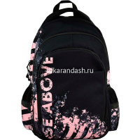 Рюкзак "Дерзкий розовый" 31х44х16см, 600гр, 1 отделение, 5 карманов, черный 68254 от магазина "Карандаш"