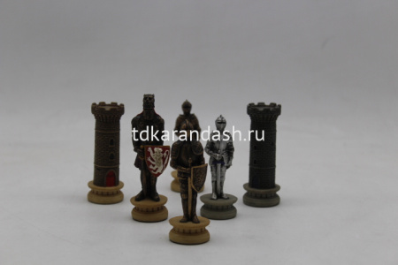 Набор шахматных фигур "Средневековые рыцари" 9см 71852