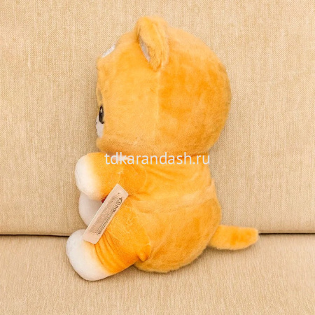 Котенок в костюмчике 35см рыжий FM6419 от магазина "Карандаш"