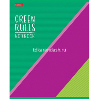 Тетрадь А5 96л линия "Green Rules" на скобе 5 дизайнов 96Т5В2/075386 от магазина "Карандаш"