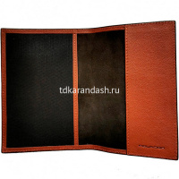 Обложка для документов "Black Square" 9х13х0,5см светло-коричневая, натуральная кожа PP5255B3/CU от магазина "Карандаш"