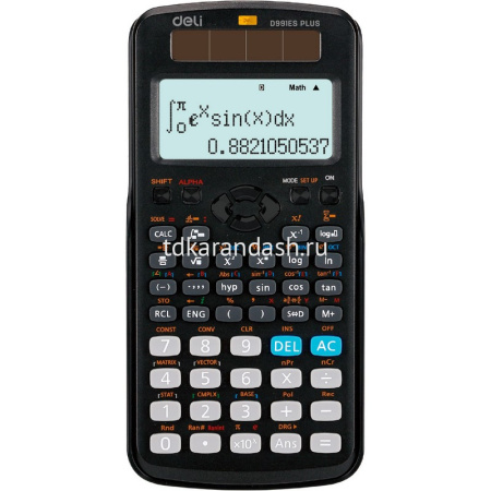 Калькулятор научный 10+2 разрядов 417 функций 180х90х20мм черный ED991ES
