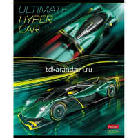 Тетрадь А5 48л клетка "Автоспорт" на скобе 3D лак матовая ламинация 5 дизайнов 075714 от магазина "Карандаш"