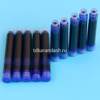 Набор картриджей для перьевой ручки 10шт/уп. синие CR-200/11736-24 от магазина "Карандаш"